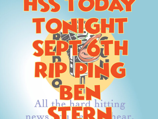 Today Tonight Sept 6th – R.I.Pping Ben Stern