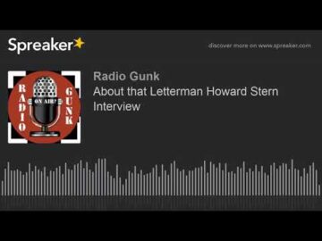 About that Letterman Howard Stern Interview (made with Spreaker)